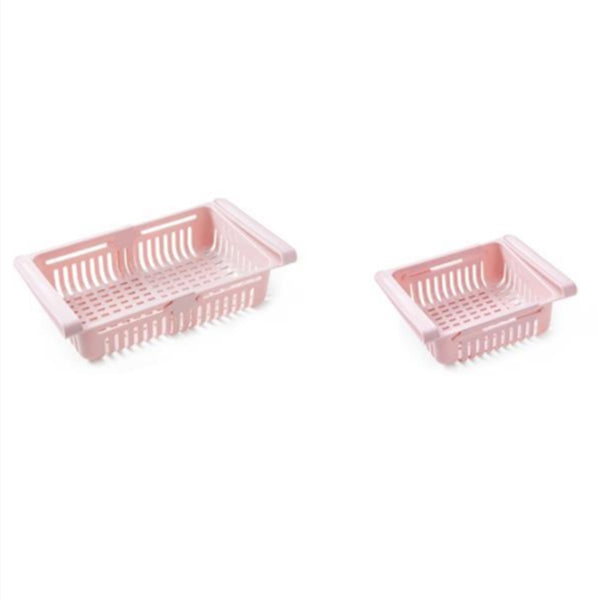 1PC Refrigerator Shelf Containers Storage Rack Retractable Food Storage Box Eco-friendly Plastic Container  Kitchen Organizer