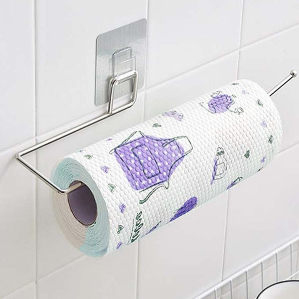 Kitchen Paper Holder Hanger Tissue Roll Towel Rack Bathroom Toilet Sink Door Hanging Organizer Storage Hook Holder m10